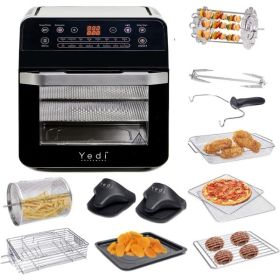 Yedi Total Package 18-in-1 Air Fryer Oven, Air Fryer with Rotisserie and Dehydrator + 100 Recipes, 12.7 Quart