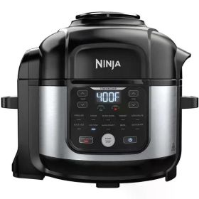 Ninja OS301/FD305CO Foodi 10-in-1 Pressure Cooker and Air Fryer with Nesting Broil Rack, 6.5-Quart Capacity