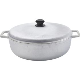 IMUSA GAU-80508 Jumbo Traditional Natural Caldero for Cooking and Serving, 18 Quart, Silver