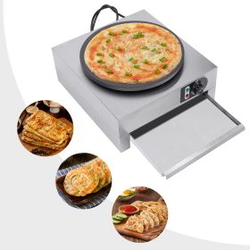 Electric Crepe Maker 3KW Nonstick Pancake Griddle Pan with Batter Spreader for Home Kitchen