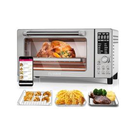 12-in-1 Digital Toaster Oven, Countertop Convection Oven & Air Fryer Combo, 1800 Watts, 21-Qt Capacity, 50°-450°F Temp Controls