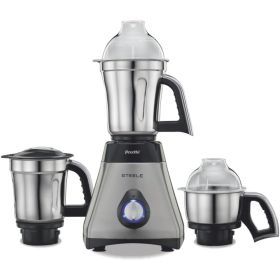 Mixer Grinder, 13 x 8.6 x 12.5 inches, Black, Silver