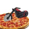 1pc Motorcycle Pizza Cutter; Stainless Steel Wheel Blade; Kitchen Gadget Present With Stand