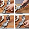 2in1 Chestnut Machine Kitchen Accessori Stainless Steel Chestnut Cracker Opener Sheath Cutter Metal Nuts Clip Walnut Pliers Tool