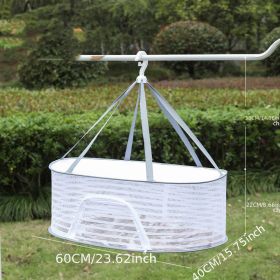 1pc Drying Rack 1-3 Layers Folding Fish Mesh; Non-Toxic Polyester Fiber Netting; Hanging Drying Fish Net; For Shrimp Fish Fruit Vegetables Herb; With (size: 1 Layer 40*60cm)