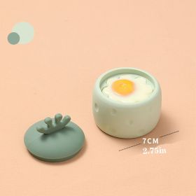 1pc Food Grade Silicone Egg Mold; Handmade Food Mold; Cute Silicone Egg Steamer (Color: Green 1PC)