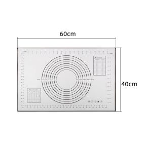 1pc Silicone Kneading Board; Thicken Multifunctional Non-stick; Roll Up Receive Kneading Pad; 40*60cm/15.7*23.6in; 26*29cm/10.2*11.4in (Color: Black, size: 15.7*23.6in)