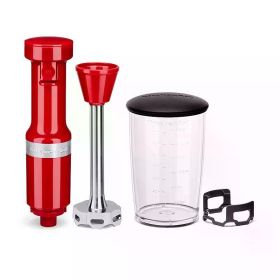 Hand Blende, Variable Speed Corded, Dishwasher-safe Blender Arm, Portable mixer (Color: Empire Red)