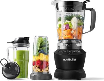 nutribullet Full-Size Blender Combo 1200W –Matte Black (Color: Yellow)