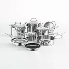 Cuisinart 11-Piece Cookware Set, Chef's Classic Stainless Steel Collection 77-11G (Color: 12 Piece)