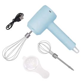 Electric Blender with double stirring (Color: Blue)