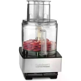 Cuisinart Food Processor 14-Cup Vegetable Chopper for Mincing, Dicing, Shredding, Puree & Kneading Dough, Stainless Steel (Default: Default)