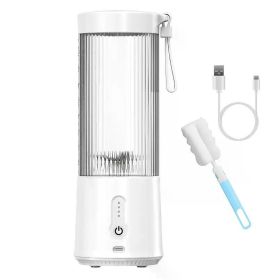 Portable Fruit Blender, 6 Blades, 15.2oz, Juicers Blender (Color: White)